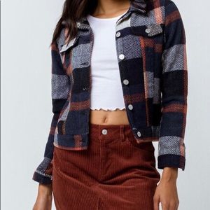 Brand New Plaid Womens Jacket